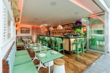 Peachy-green! Taqiza taqueria blends its cultural references better than a margarita