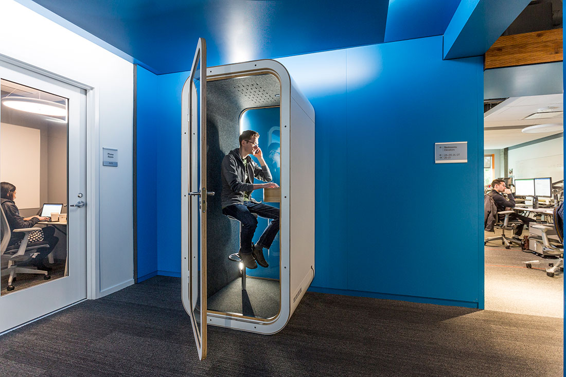 Phone Booths Displace Rooms at Microsoft HQ!