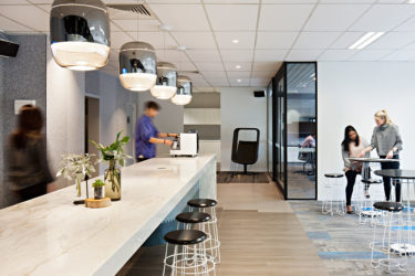 Designed by Gray Puksand, The Shaw Contract Design Lab is a collaborative space where local design professionals can find inspiration in commercial flooring which is engineered for beauty, durability, and cradle-to-cradle sustainability.