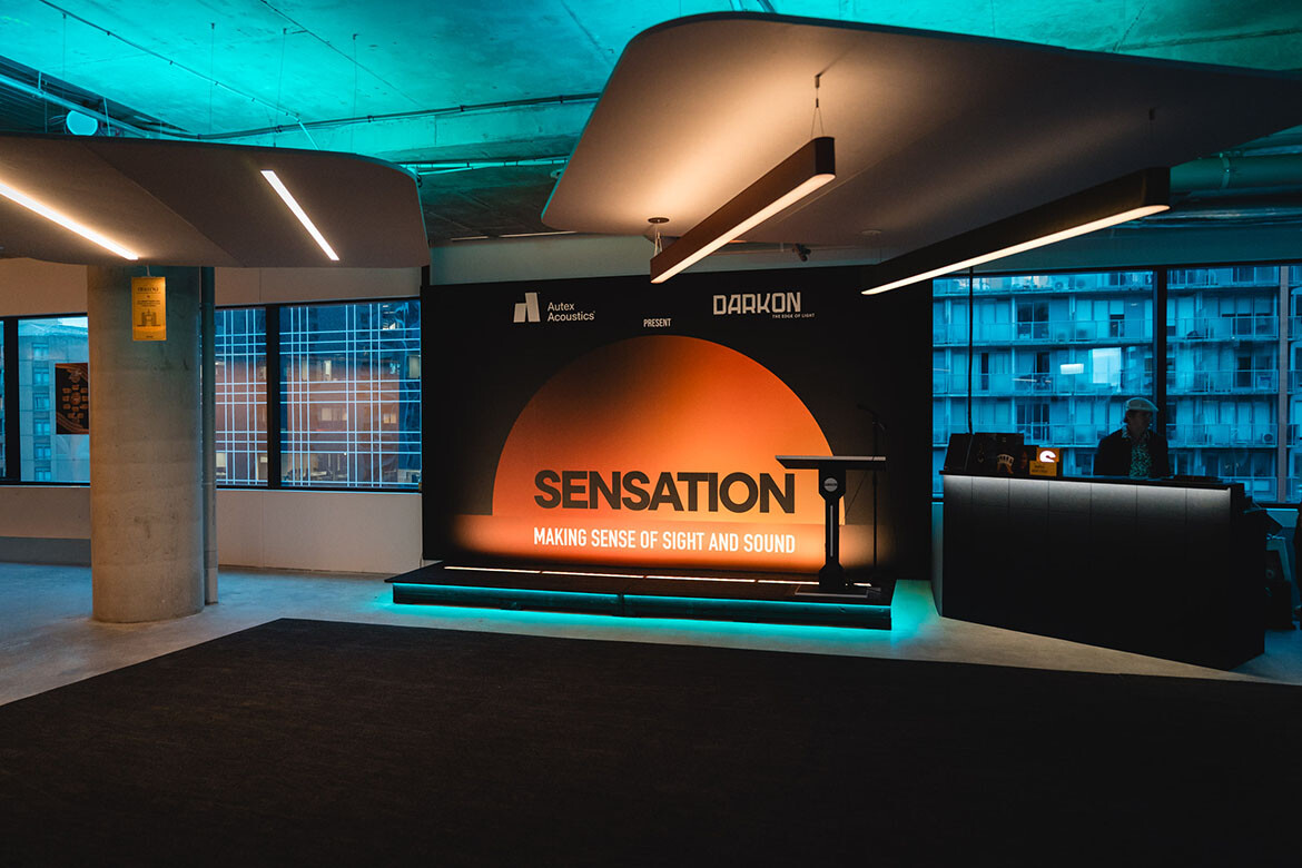 A bold light and sound experience by Autex Acoustics and DARKON