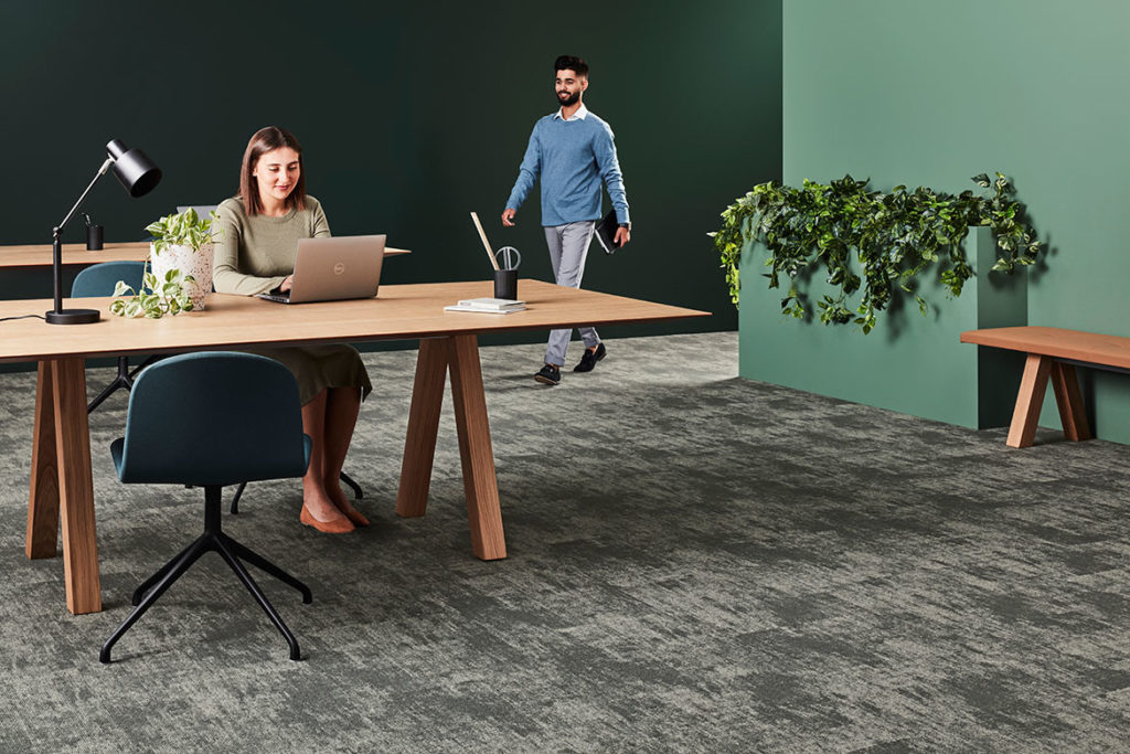 Wool carpet brings rustic warmth and unparalleled performance to commercial environments