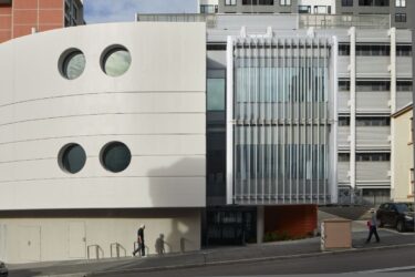 The theatre that became an office at Watt St Commercial