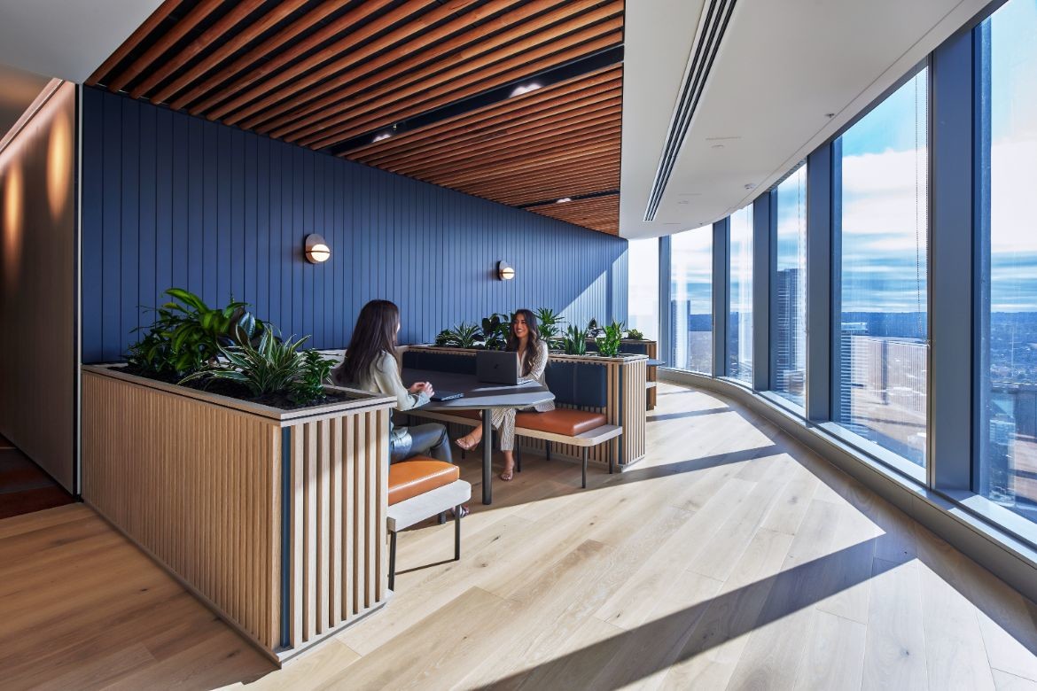 Gathering around the campfire at Westpac’s new office hub