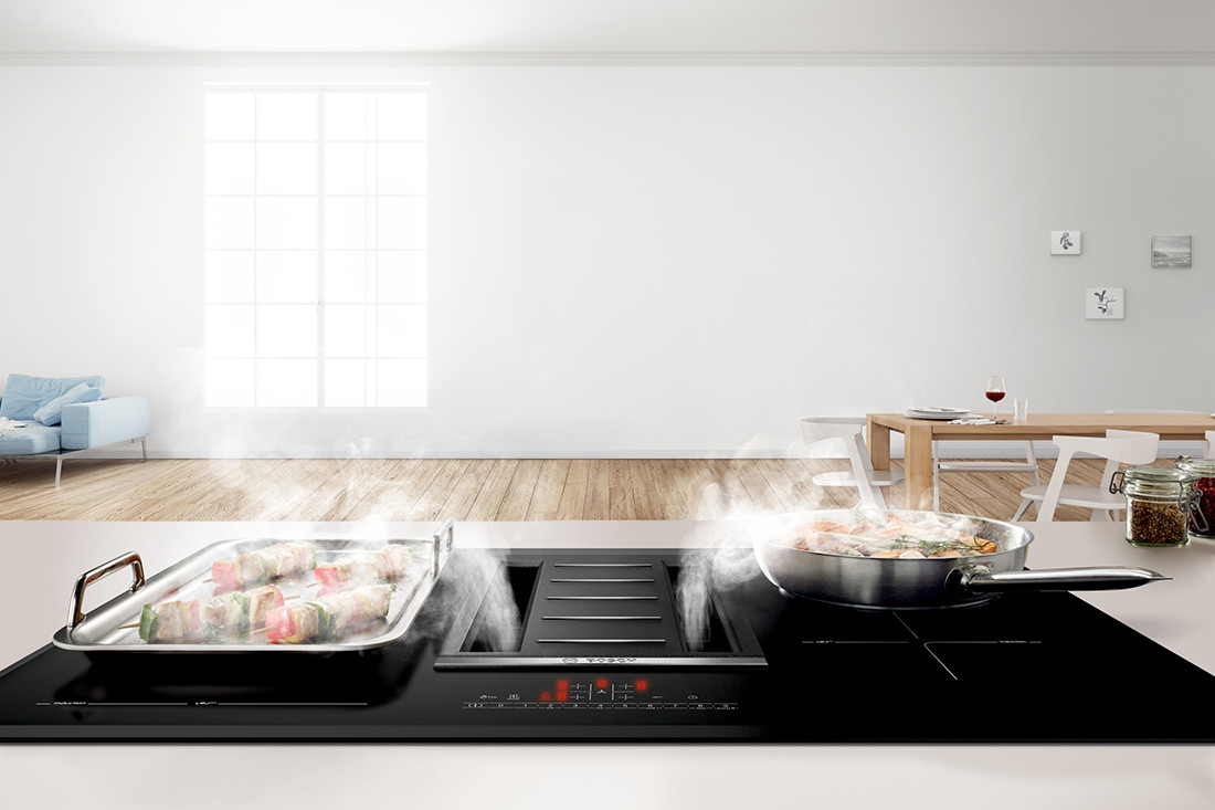 Cooktops with integrated deals ventilation