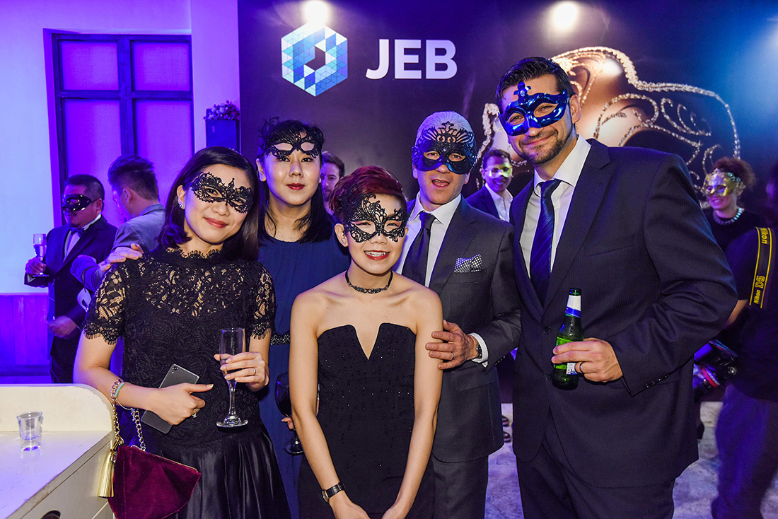 JEB Throws A Masquerade Party