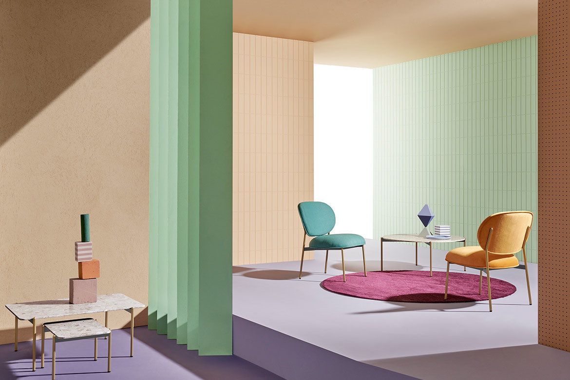 Blume seating collection for Pedrali by Sebastian Herkner