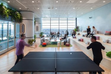 Susquehanna Gensler Sydney office pingpong