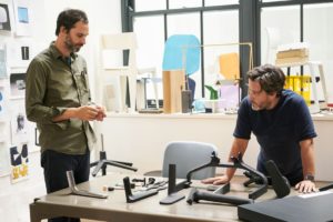 Barber & Osgerby in their studio.