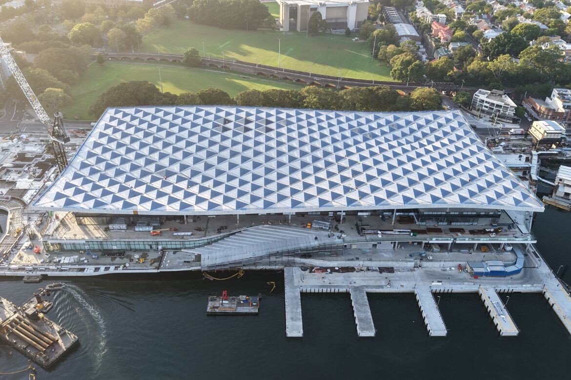 Floating roof marks Sydney Fish Market milestone