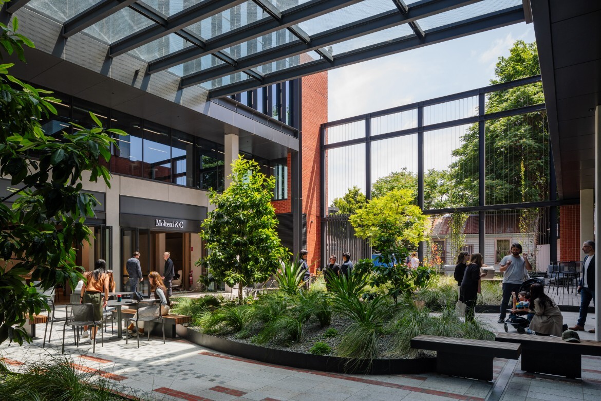 Homes on one side, businesses on the other – and Industry Lanes right in the middle