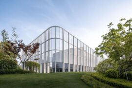 What’s behind the translucent veil at this Chinese church?