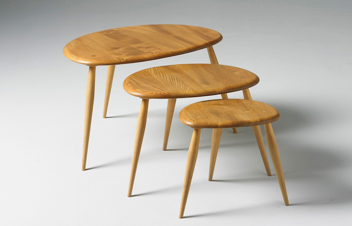 ercol Nest of Tables Temperature Design IndesignLive