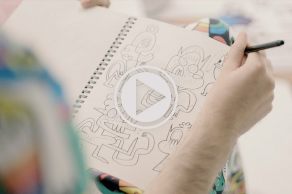 Translating Doodle Art To Interior Fabrics